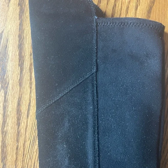 New lucky brand women’s TWYNKL boots, knee-high black suede black size 8